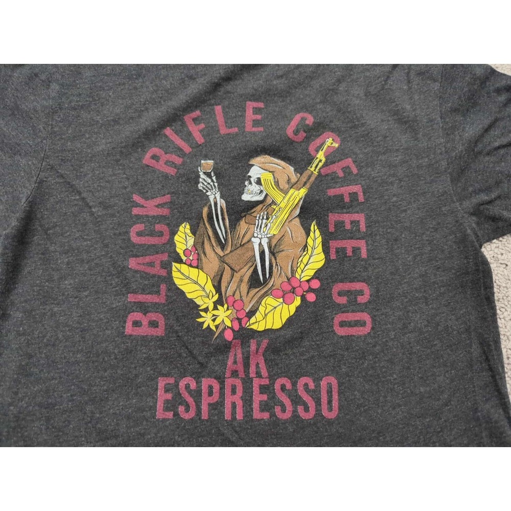 Black Rifle Coffee‎ Company T Shirt Mens Small Gray Short Sleeve AK Espresso - Picture 6 of 7